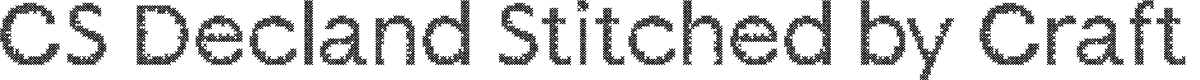 CS Decland Stitched Regular Demo