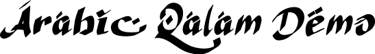 Arabic Qalam Demo