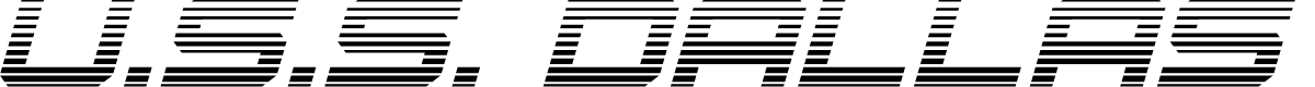 U.S.S. Dallas Gradient Italic