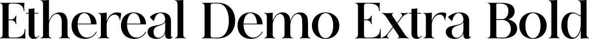 Ethereal Demo Extra Bold