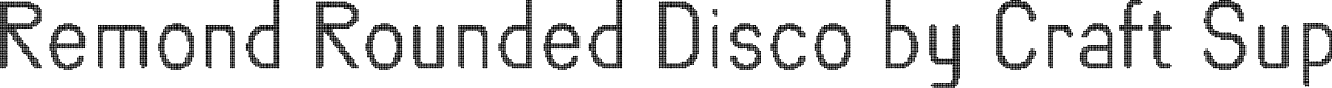 RemondRoundedDisco-Regular Demo