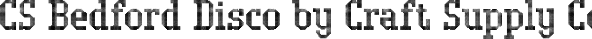 CSBedfordDisco-Regular Demo