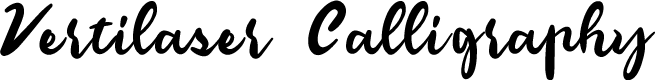Vertilaser Cursive Cute Calligraphy