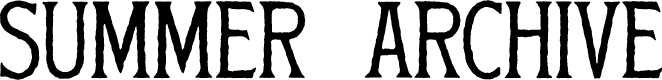Summer Archive Flared Serif Demo
