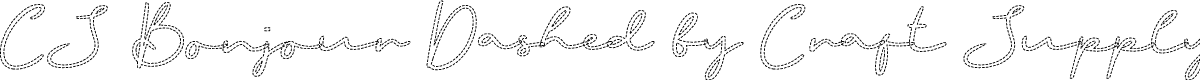 CS Bonjour Dashed Regular Demo