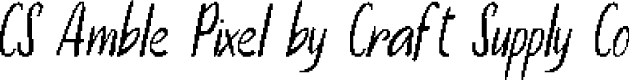 CSAmblePIxel-Regular Demo