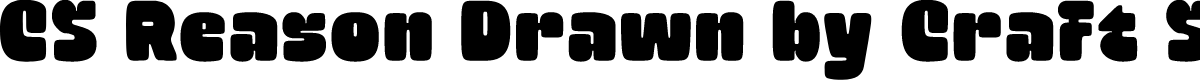 CSReasonDrawn-Regular Demo