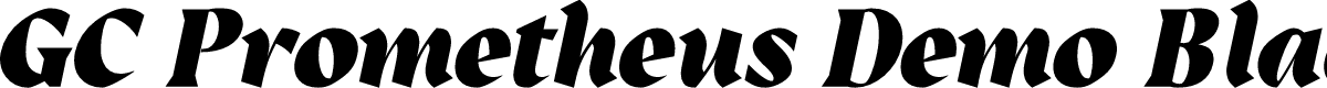 GC Prometheus Demo Black Italic