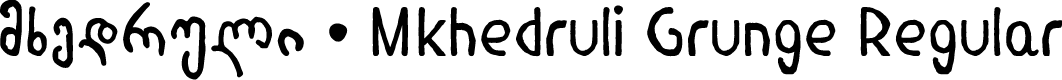 Mkhedruli Grunge Regular