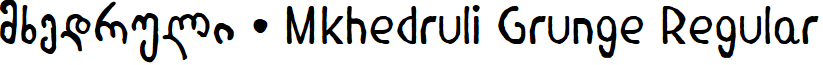 Mkhedruli Grunge Regular