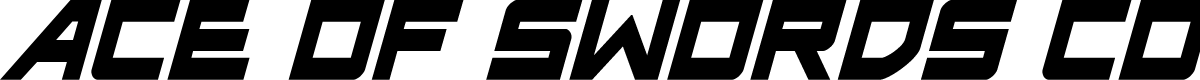 Ace of Swords Condensed Italic