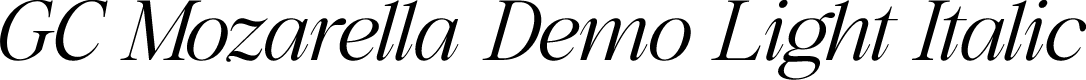 GC Mozarella Demo Light Italic