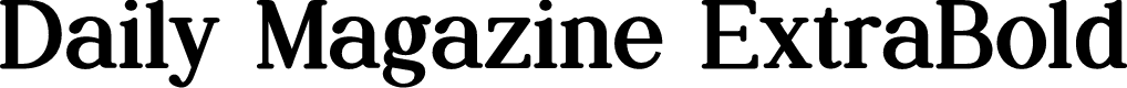 Daily Magazine ExtraBold