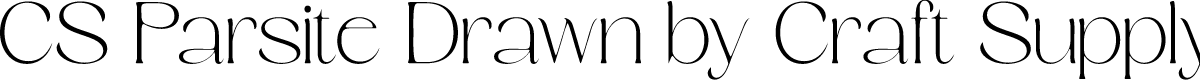 CSParsiteDrawn-Regular Demo