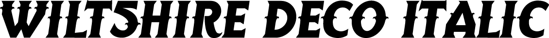 Wiltshire Deco Italic
