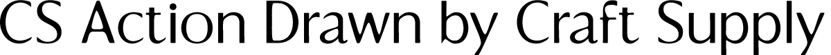 CSActionDrawn-Regular Demo