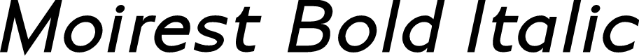 Moirest Bold Italic