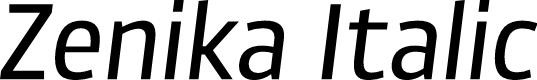 Zenika Italic