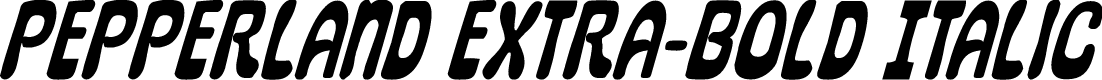 Pepperland Extra-Bold Italic