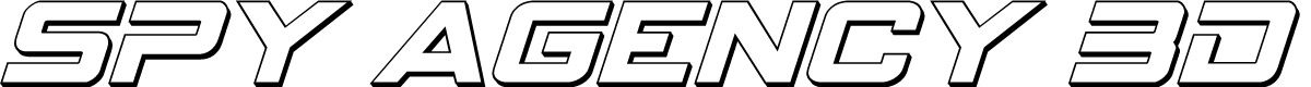 Spy Agency 3D Italic