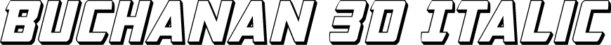 Buchanan 3D Italic