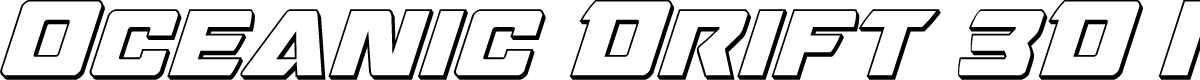 Oceanic Drift 3D Italic