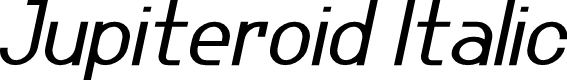 Jupiteroid Italic