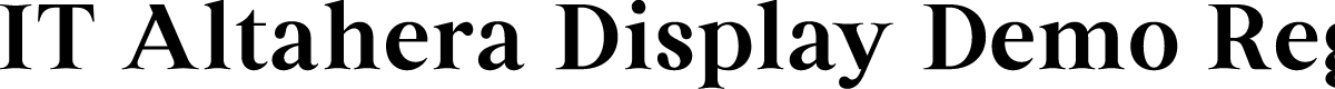 IT Altahera Display Demo Reg