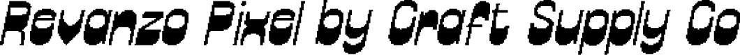 RevanzoPixel-Regular Demo