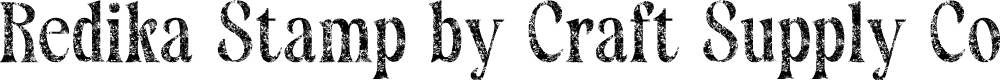 RedikaStamp-Regular Demo