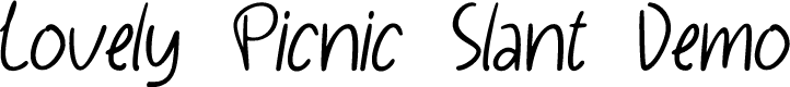 Lovely Picnic Slant Demo