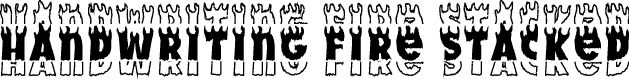 Handwriting Fire Stacked