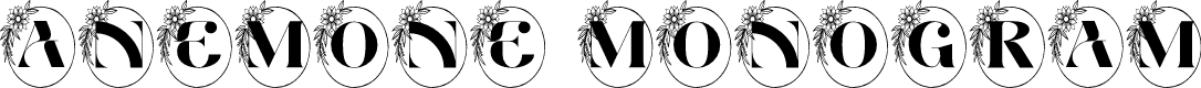 Anemone Monogram