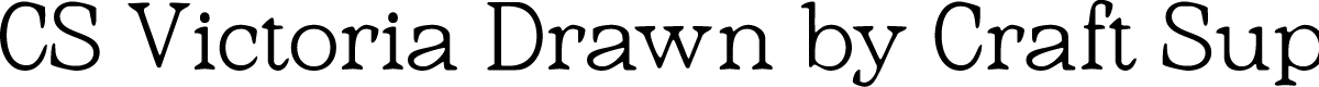 CSVictoriaDrawn-Regular Demo