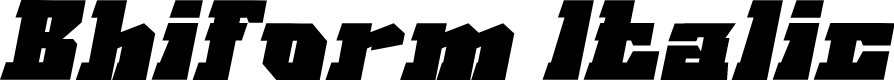 Bhiform Italic