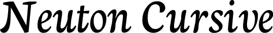 Neuton Cursive