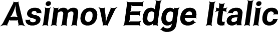 Asimov Edge Italic