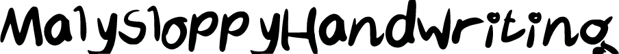 MalySloppyHandwriting