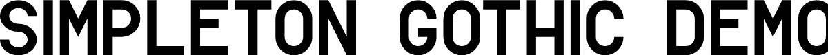 Simpleton Gothic Demo
