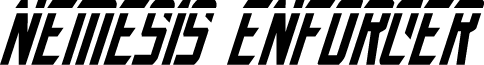 Nemesis Enforcer Laser Italic