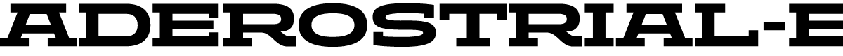 ADEROSTRIAL-ExtraBoldExpanded