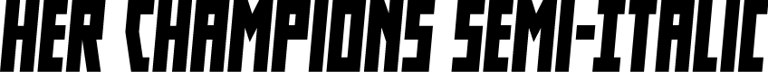 Her Champions Semi-Italic