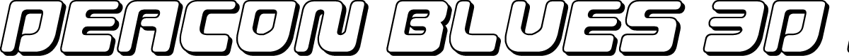 Deacon Blues 3D Italic