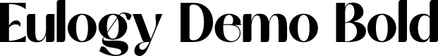 Eulogy Demo Bold