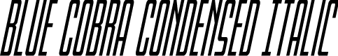 Blue Cobra Condensed Italic