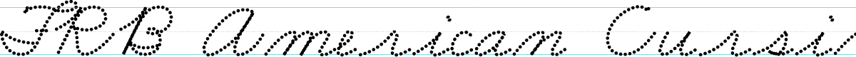 FRB American Cursive DottedBold