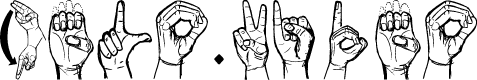 Sign Language fonts