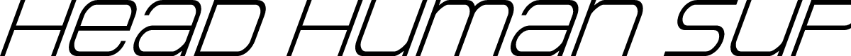 Head Human Super-Italic