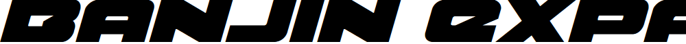 Banjin Expanded Italic