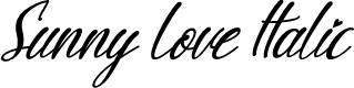 Sunny Love Italic